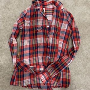 5/$20 Hollister Lightweight Plaid Button-down